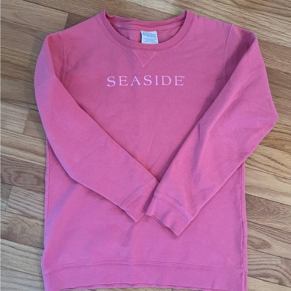 Seaside Style Pink Sweatshirt